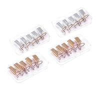 Formulario de Extensión de Uñas de Aluminio, 20 Piezas, Dorado y Plata