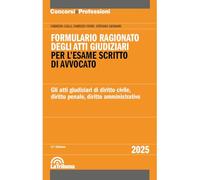 Formulario ragionato degli atti giudiziari per l'esame scritto di avvocato. Gli atti giudiziari di diritto civile, diritto penale, diritto amministrativo (Concorsi e professioni)