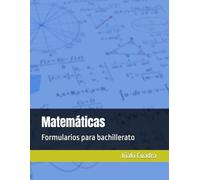 Formularios para bachillerato. Matemáticas
