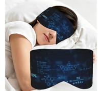 Fórmulas brillantes de física matemática y química, Antifaz para dormir, ideal para el hogar, viajes y trabajo por turnos. Cubre completamente los ojos y bloquea la luz.
