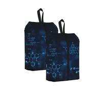 Fórmulas Brillantes de física matemática y química， Bolsas de Viaje para Zapatos (Paquete de 2), Bolsas Impermeables para Guardar Zapatos, Organizador de Zapatos para Viajes y hogar.