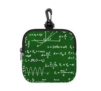 Fórmulas de Ecuaciones matemáticas,Bolsa de Almacenamiento Cuadrada con Cremallera, Monedero de Neopreno, Carteras pequeñas, Monedero pequeño, Monedero