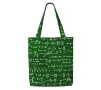 Fórmulas de ecuaciones matemáticas,Bolsas de supermercado reutilizables, bolsas de compras, bolsas de lona de gran capacidad, bolso de hombro