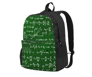 Fórmulas de ecuaciones matemáticas,Mochila con bolsillos, mochila informal para el día a día, resistente al agua, ideal para la escuela, viajes