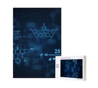 Fórmulas de química, física y matemáticas Brillantes,Rompecabezas de Madera de 300 Piezas para Adultos y Adolescentes.