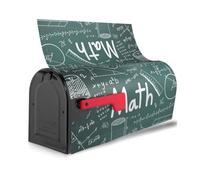 Fórmulas de teoría de matemáticas, lecciones de matemáticas, impresión de palabras, reutilizable, impermeable, cubierta magnética para buzones únicos y fáciles de identificar