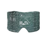 Fórmulas de teoría de matemáticas, lecciones de matemáticas, palabras, impresión de palabras para hombres y mujeres, orejeras para dormir, máscara para viajes, yoga, meditación y sueño nocturno