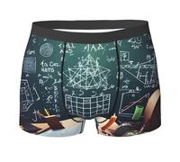 (Fórmulas Formas Teoría Matemáticas Lección Palabra) Calzoncillos Boxer Underwear Suaves Calzoncillos Hombres Elástico Boxers para Deportivos Dormir S