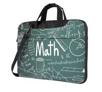 Formulas Formulas Teoría Matemáticas Lección Palabras Impresión Conveniente Portátil Bolsas Elegante y Protectora Bolsa de Ordenador Estilo Único, Black, 14 inch