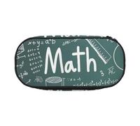 Formulas Formulas Teoría Matemáticas Lección Palabras Impresión Elegante Escuela Estudiantes Lápiz Bolsa Reutilizable Plumas Maquillaje Neceser Fácil Acceso, Black, Talla única, Organizador de bolsas