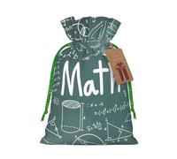 Formulas Formulas Teoría Matemáticas Lección Palabras Impresión Festivo Navidad Bolsa de Cordón Bolsas Vacaciones Navidad Decoración Temporal Regalos Regalos