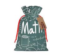 Formulas Formulas Teoría Matemáticas Lección Palabras Impresión Festivo Navidad Bolsa de Cordón Bolsas Vacaciones Navidad Decoración Temporal Regalos Regalos