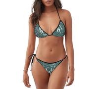 Formulas Formulas Teoría Matemáticas Lección Palabras Impresión Ligero Mujeres Bikini Traje de Baño de Dos Piezas Ropa de Playa Verano Actividades Subacuáticas, Negro, S