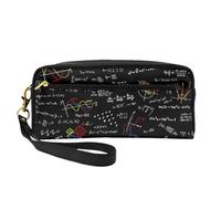 Fórmulas matemáticas de Ecuaciones matemáticas, Bolsa de Maquillaje Bolsa de cosméticos Bolsa de Aseo de Viaje portátil Estuche de Cuero para Mujeres y niñas