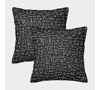Fórmulas Matemáticas: Estilo Educativo Escrito a Mano Fundas Cojines para Sofá 2 Piezas Arte Funda De Almohada Decorativos Cuadrado Almohada Funda De Almohada Cama Hogar Coche 40x40cm