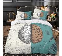 Fórmulas matemáticas Funda de Edredón incluye Fundas de Almohada Juego de 3 Piezas Diseño 3D Cierre de Cremallera Oculta Educativo escrito a mano Funda Edredon for Ancianos Double（200x200cm）