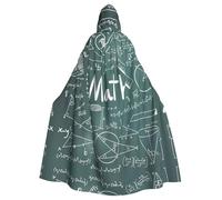 Formulas Shapes Theory - Capa con capucha para adultos, capa con capucha para Halloween, bruja, mago, disfraz de cosplay para hombres y mujeres