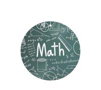 Formulas Shapes Theory Math Lesson Word - Juego de tarjetas de ambientador de coche redondas, aroma a lavanda, 10/24 piezas