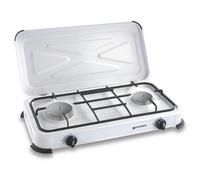 Fornelllo De Gas 2 Fuegos Con Parrilla Y Tapa Esmaltada KEMPER