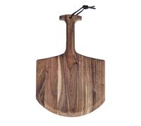 Forneza Pala para pizza de madera de acacia, 450 x 305 x 13 mm, pala para pizza con bordes redondeados y mango alargado, pala para pan para pizzas de diferentes tamaños