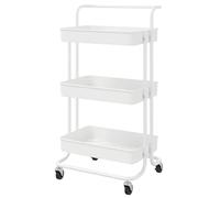 FORNOR 16910 Camarera Blanca con Ruedas 42 x 38 x 84
