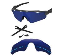 Forobb Lentes de repuesto polarizadas de 1,6 mm y kits de goma para gafas de sol Oakley Radar EV Path OO9208
