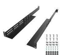 FOROIRON 1U - Rieles universales de montaje en rack de 4 postes para servidores, riel de estante de 40.6 cm a 76.2 cm, profundidad ajustable, compatible con APC, HP, IBM, DELL, Compag Cabinet y Rack