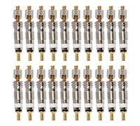 FOROREH 20Pcs Presta Válvula, Sclaverand Válvula, Válvula Francesa, Válvula de Bicicleta de Carretera, Válvula Tubular para Bicicleta