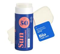 Forpeople - Barra de protección solar SPF 50 (20 g), resistente al agua, con óxido de zinc, crema solar mineral para la cara, lápiz solar para niños, adultos y surfistas, vegano