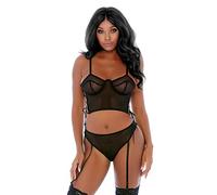Forplay Ring Me Up Conjunto bustier - Negro 120 g