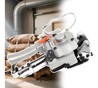 forplubossmmp Flejadora Neumática Manual con Termofusible, Fuerza De Sujeción Robusta De 3500 N, Soldadura por Fricción Rápida, Flejes De Polipropileno Pet De 1/2" Y 3/4" De Ancho 4 Kg A25