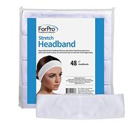 ForPro - Diademas elásticas Desechables absorbentes de Humedad, 2.25 Pulgadas de Ancho x 18 °C - 48 Unidades