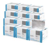 ForPro - Hojas de aluminio en relieve 500S, dispensador emergente, para aplicación de color del cabello y servicios de resaltado, apto para alimentos, 5 pulgadas de ancho x 10.75 pulgadas de largo