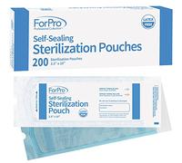 ForPro Professional Collection Bolsas de esterilización autosellantes, sin látex, indicador de cambio de color, 3.5 pulgadas de ancho x 10 pulgadas de largo, 200 unidades