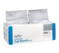 ForPro Professional Collection Hojas de aluminio en relieve 500S, papel de aluminio, dispensador de papel de aluminio emergente, láminas para el cabello para aplicación de color y servicios de