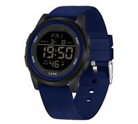 Forrader Reloj deportivo digital impermeable para hombre con cronómetro, retroiluminación LED, alarma, cuenta regresiva, fecha, negro oscuro, Clásico