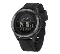 Forrader Relojes digitales para hombre, cronómetro, impermeable, con correa de nailon/silicona, relojes de pulsera militares con retroiluminación LED, alarma, cuenta regresiva, fecha, negro, Clásico