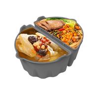 Forrado de olla lenta, divisor de olla lenta de silicona | 1 par de silicona cocina más lenta divisor reutilizable - Reunión de cocina 6-8 QT Amplia cocina Lavado de platos para