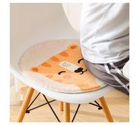 Forreen Cojín para Silla Redondo, Cojines de Asiento para Niños Suave Cómodo Diseño de Animales Cojín para el Suelo para Coches, Sofás, Asientos(Tigres,30x30cm)