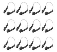 Forreen Pinzas para la Nariz, 12 Piezas Pinza de Nariz para Natación Unisex Impermeable Silicona Clip de Nariz Retenedor Fiablepara Pinzas Nariz Natacion para Nadadores de Ocio (Sin Caja-Gris Oscuro)
