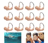 Forreen Pinzas para la Nariz, 12 Piezas Pinza de Nariz para Natación Unisex Impermeable Silicona Clip de Nariz Retenedor Fiablepara Pinzas Nariz Natacion para Nadadores de Ocio (sin Caja)