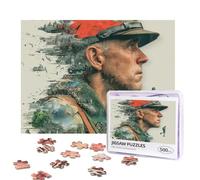 Forrest Gump Puzzles - Rompecabezas de 500 piezas personalizables, con bolsa de almacenamiento, rompecabezas desafiante para adultos, decoración del hogar, boda (52 x 38 cm)