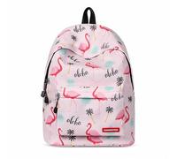 FORRICA Mochila Mujer Flamenco Linda Mochila Escolares para Niña Adolescente Mochila para Portátil Daypack Universitaria Chica Casual Bolsa de Viaje Flamingo A