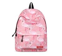 FORRICA Mochila Mujer Flamenco Linda Mochila Escolares para Niña Adolescente Mochila para Portátil Daypack Universitaria Chica Casual Bolsa de Viaje Flamingo E