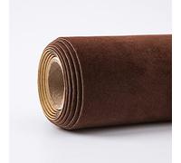 Forro autoadhesivo de terciopelo flocado, tela de fieltro autoadhesiva de 150 cm de ancho, papel adhesivo for cajones, aparadores, gabinetes, exhibidores de joyas(Light Brown,1.5 * 0.5m)