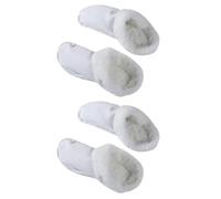 Forro cálido para zapatos, zuecos, forro: 2 pares de forro polar ártico grueso extraíble cálido cálido reemplazo acogedor transpirable suela interior blanca para zapatos zuecos 6. 5 (5.5)