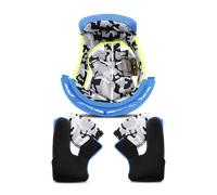 LS2 MX437 Fast Evo Forro interior &almohadillas para mejillas, azul, tamaño S
