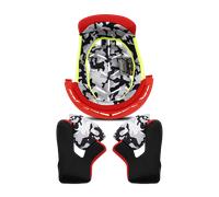 LS2 MX437 Fast Evo Forro interior &almohadillas para mejillas, rojo, tamaño XS