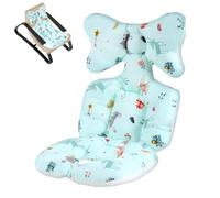 Forro de asiento para cochecito de bebé, forro de inserción de coche para recién nacidos, alfombrilla de almohada para la cabeza y el cuerpo del cochecito de bebé para asientos de coche