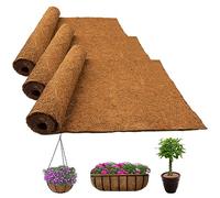 Forro de Coco, Forro para cestas Colgantes, de Coco para Plantas, Protección de Invierno para Plantas en Maceta, Alfombra de Tela para el Control de Malas Hierbas (3 Packs 100 * 40cm)